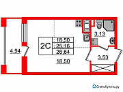 Студия, 25 м², 8/12 эт. Санкт-Петербург