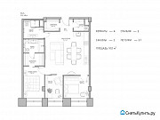 3-комнатная квартира, 91 м², 4/10 эт. Москва