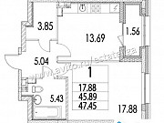 1-комнатная квартира, 47 м², 14/14 эт. Москва