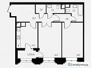 2-комнатная квартира, 73 м², 6/24 эт. Москва