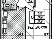 1-комнатная квартира, 36 м², 11/24 эт. Санкт-Петербург