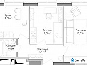 2-комнатная квартира, 55 м², 29/32 эт. Москва