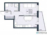 1-комнатная квартира, 31 м², 10/23 эт. Санкт-Петербург