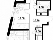 2-комнатная квартира, 77 м², 22/22 эт. Москва