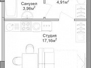 1-комнатная квартира, 26 м², 16/32 эт. Москва