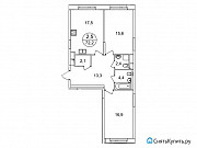 2-комнатная квартира, 72 м², 6/25 эт. Москва