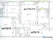 3-комнатная квартира, 107 м², 6/11 эт. Москва