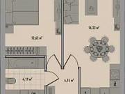 1-комнатная квартира, 37 м², 13/18 эт. Москва