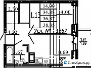 1-комнатная квартира, 38 м², 9/15 эт. Санкт-Петербург