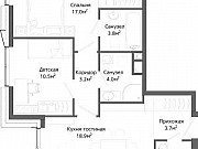 2-комнатная квартира, 63 м², 16/30 эт. Москва