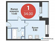 1-комнатная квартира, 34 м², 18/23 эт. Москва