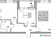 2-комнатная квартира, 59 м², 3/21 эт. Санкт-Петербург