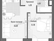 1-комнатная квартира, 38 м², 4/14 эт. Москва