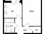 1-комнатная квартира, 40 м², 18/19 эт. Москва