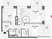 3-комнатная квартира, 75 м², 5/21 эт. Москва