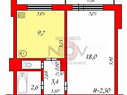 1-комнатная квартира, 35 м², 4/5 эт. Комсомольск-на-Амуре