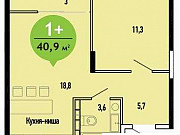 1-комнатная квартира, 41 м², 8/10 эт. Тюмень