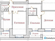 3-комнатная квартира, 93 м², 7/9 эт. Новомосковск
