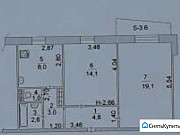 2-комнатная квартира, 54 м², 9/9 эт. Ростов-на-Дону