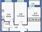 2-комнатная квартира, 55 м², 11/18 эт. Санкт-Петербург