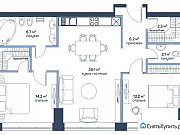 1-комнатная квартира, 82 м², 16/24 эт. Москва