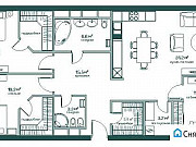 1-комнатная квартира, 122 м², 21/24 эт. Москва