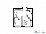 1-комнатная квартира, 38 м², 39/39 эт. Москва