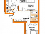 2-комнатная квартира, 76 м², 6/6 эт. Тверь