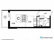 Студия, 26 м², 17/25 эт. Санкт-Петербург