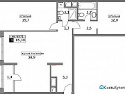 3-комнатная квартира, 85 м², 5/17 эт. Москва