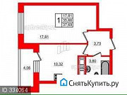 1-комнатная квартира, 35 м², 18/26 эт. Санкт-Петербург