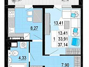 1-комнатная квартира, 37 м², 20/25 эт. Санкт-Петербург