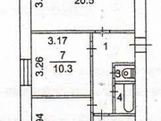 3-комнатная квартира, 59 м², 6/9 эт. Томск