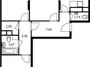 3-комнатная квартира, 85 м², 3/17 эт. Красково