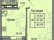 2-комнатная квартира, 44 м², 4/20 эт. Краснодар