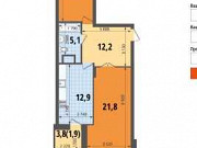 2-комнатная квартира, 70 м², 13/19 эт. Казань