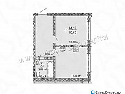 1-комнатная квартира, 34 м², 5/5 эт. Ульяновск