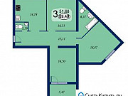 3-комнатная квартира, 90 м², 6/17 эт. Тюмень