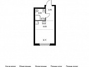 1-комнатная квартира, 20 м², 2/5 эт. Москва