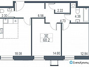 3-комнатная квартира, 68 м², 11/21 эт. Москва