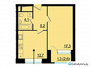 1-комнатная квартира, 40 м², 10/23 эт. Москва