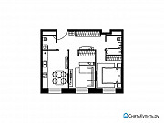 2-комнатная квартира, 59 м², 3/5 эт. Москва