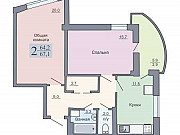 2-комнатная квартира, 67 м², 10/17 эт. Воронеж