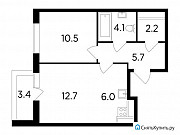 2-комнатная квартира, 42 м², 9/19 эт. Москва