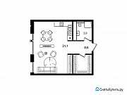 1-комнатная квартира, 44 м², 9/10 эт. Москва