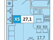 1-комнатная квартира, 27 м², 12/12 эт. Архангельск