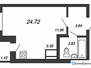 Студия, 24 м², 11/23 эт. Санкт-Петербург