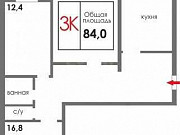 3-комнатная квартира, 83 м², 1/10 эт. Екатеринбург