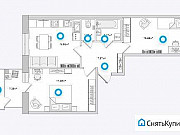 2-комнатная квартира, 66 м², 10/15 эт. Санкт-Петербург