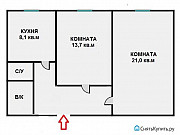 2-комнатная квартира, 55 м², 1/5 эт. Санкт-Петербург